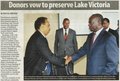 ICA Helps Secure Funding for Lake Victoria Basin